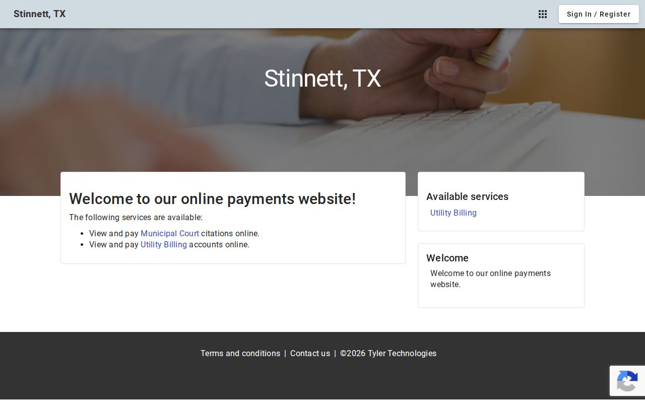 Hutchinson County Stinnett warrant citation payment portal